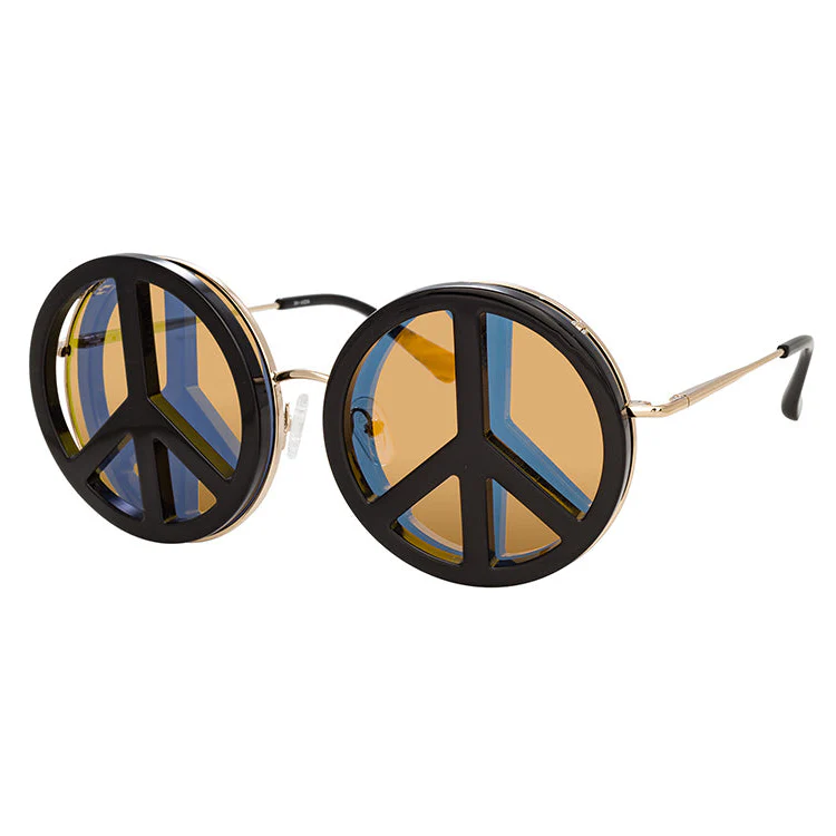 Yaz Bukey x Linda Farrow Black Sunglasses