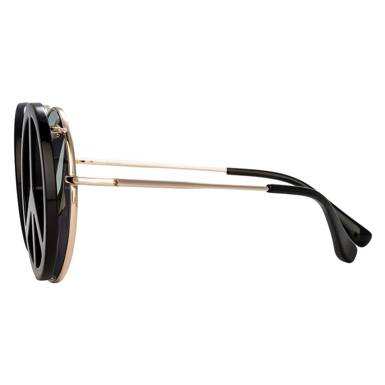 Yaz Bukey x Linda Farrow Black Sunglasses - Image 3