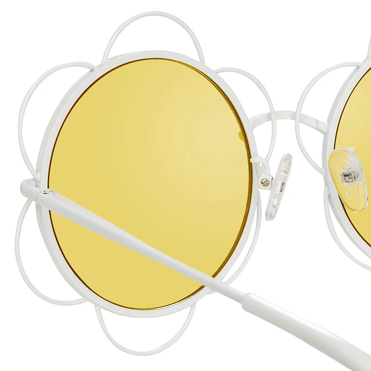 Yaz Bukey x Linda Farrow Yellow Sunglasses - Image 4
