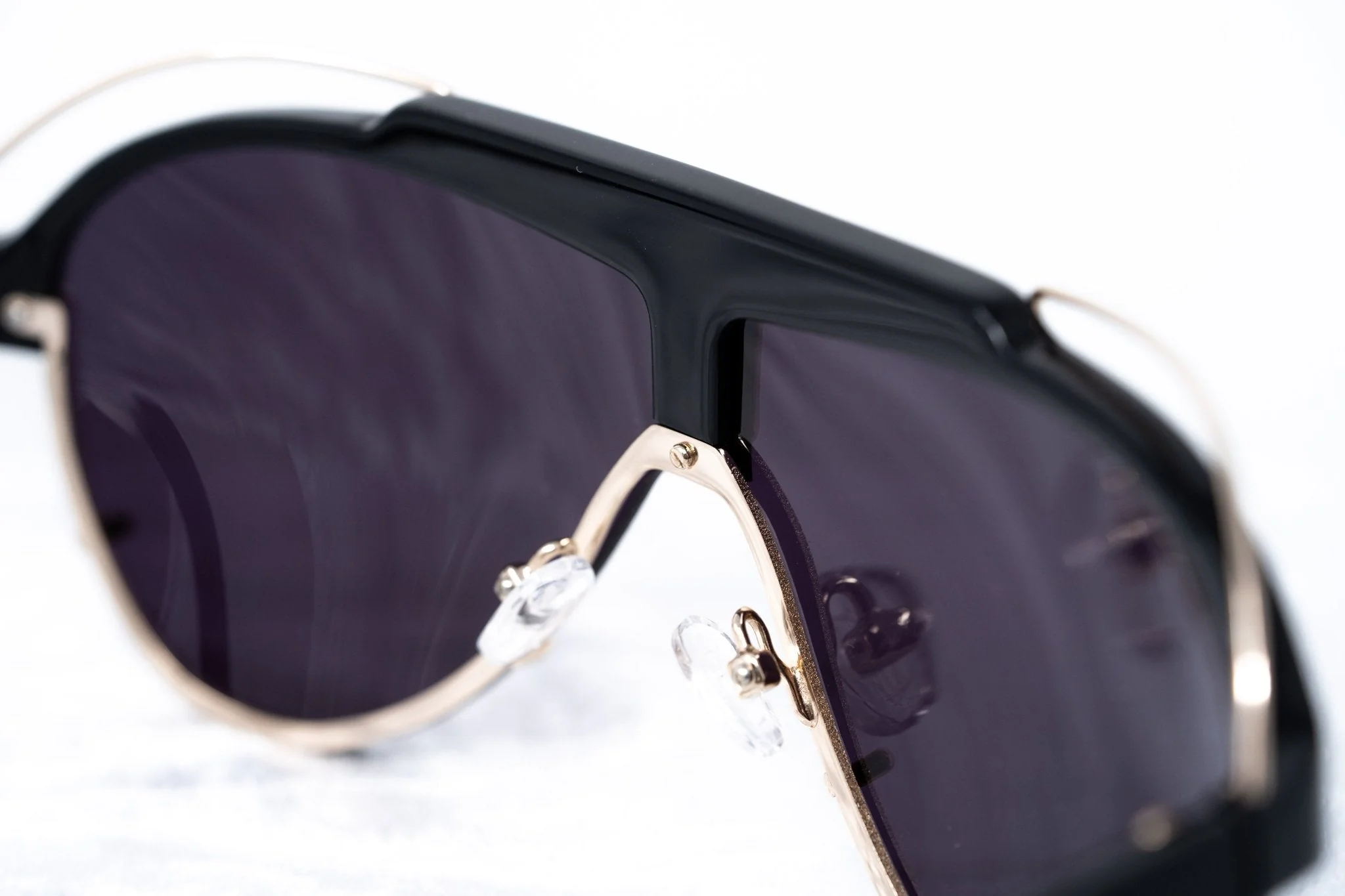 Yohji Yamamoto Sunglasses Black and Purple - Image 6