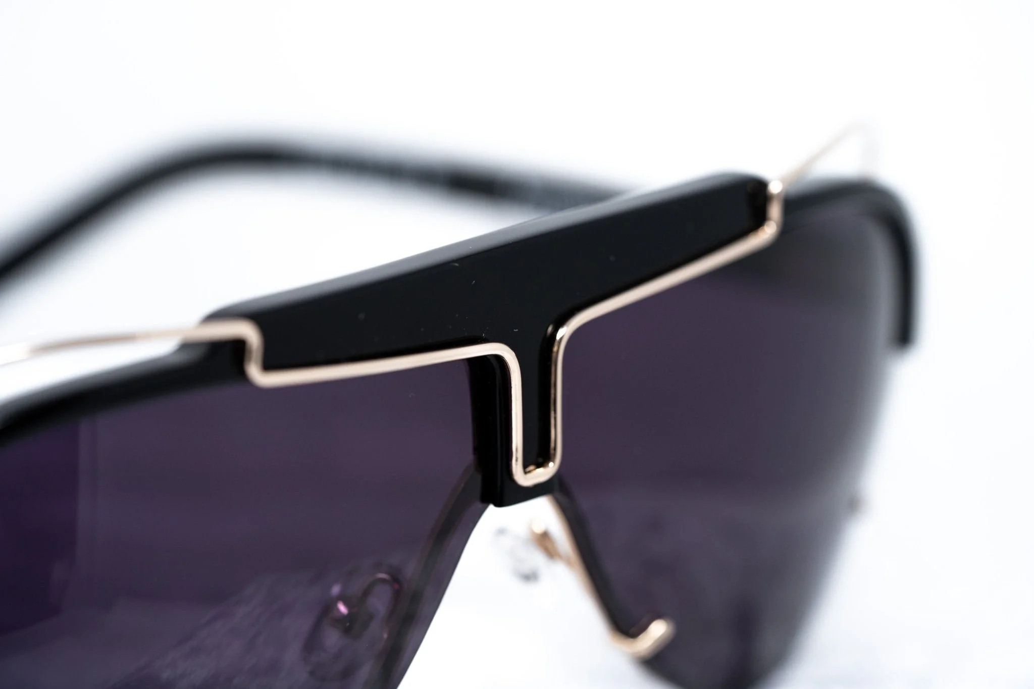Yohji Yamamoto Sunglasses Black and Purple - Image 7