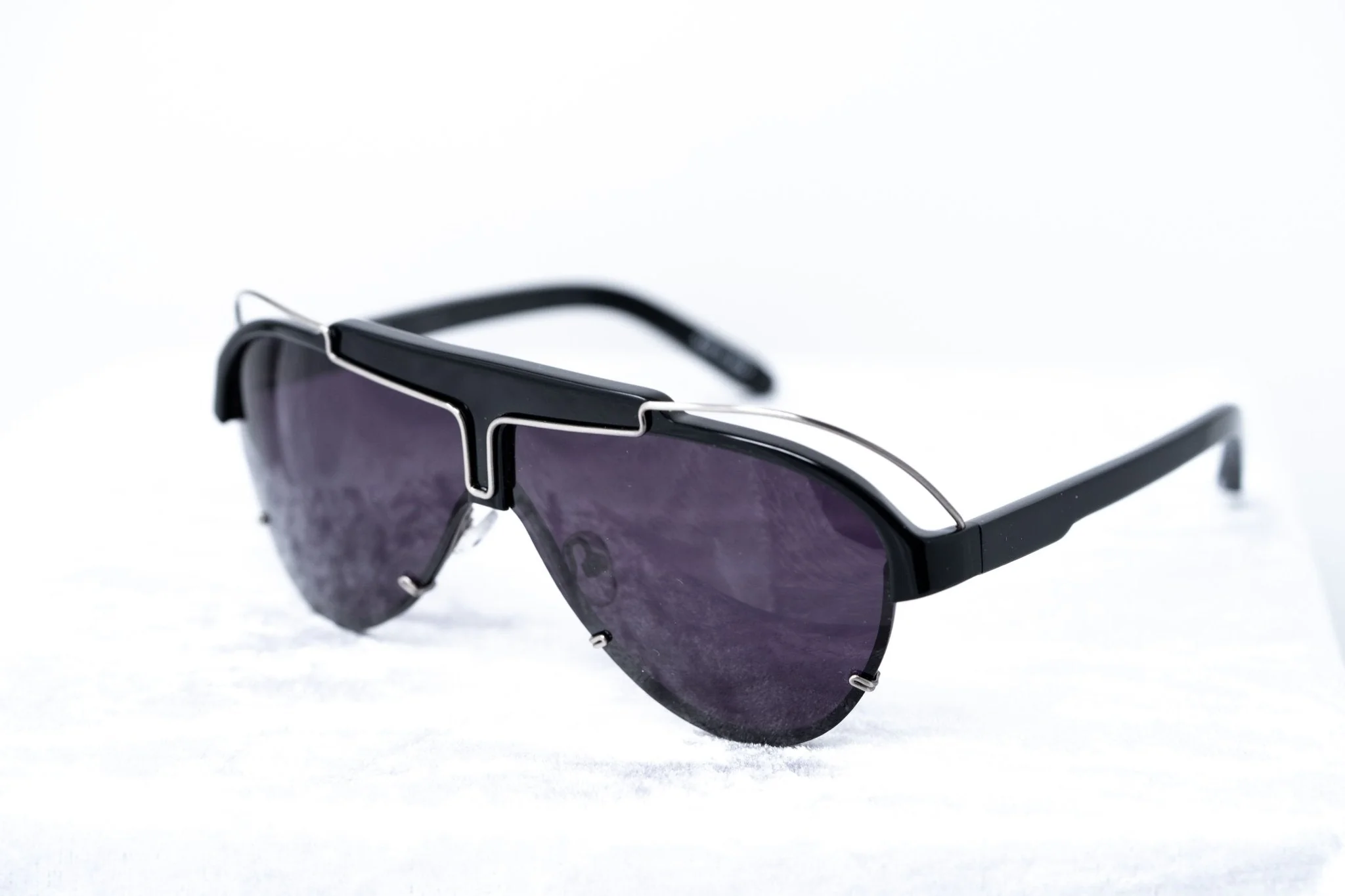 Yohji Yamamoto Sunglasses Silver and Purple - Image 4