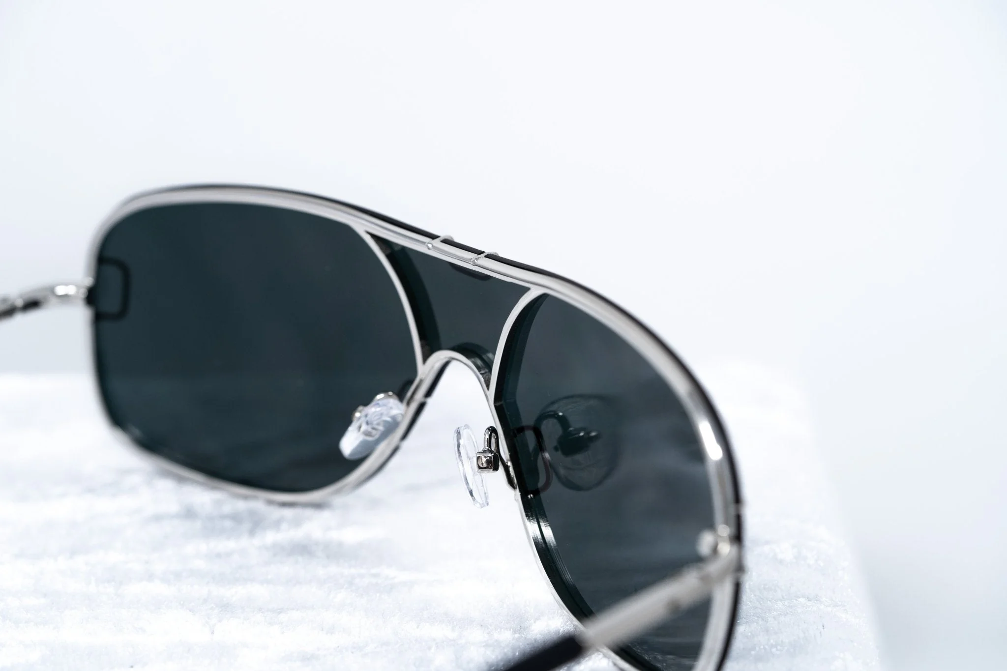 Yohji Yamamoto Sunglasses Silver and Grey - Image 6