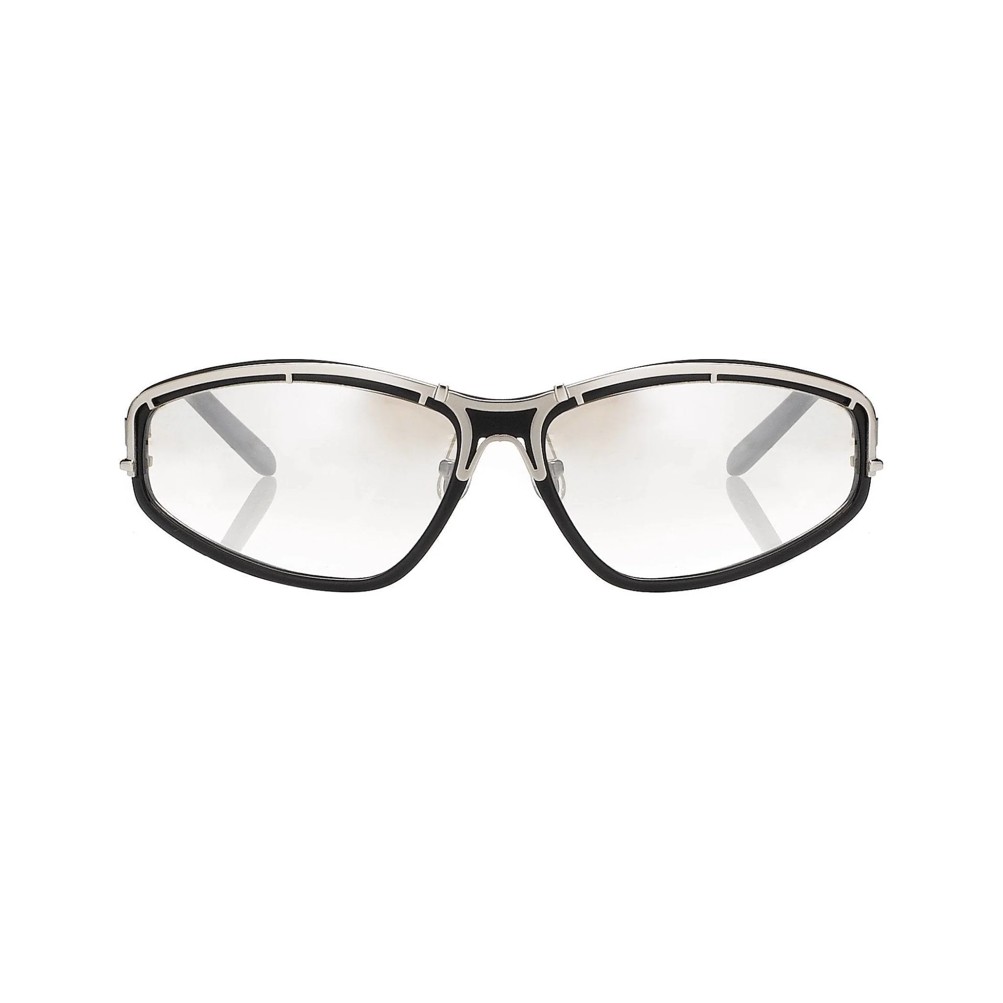 Yohji Yamamoto Sunglasses Rectangular Black and Brown