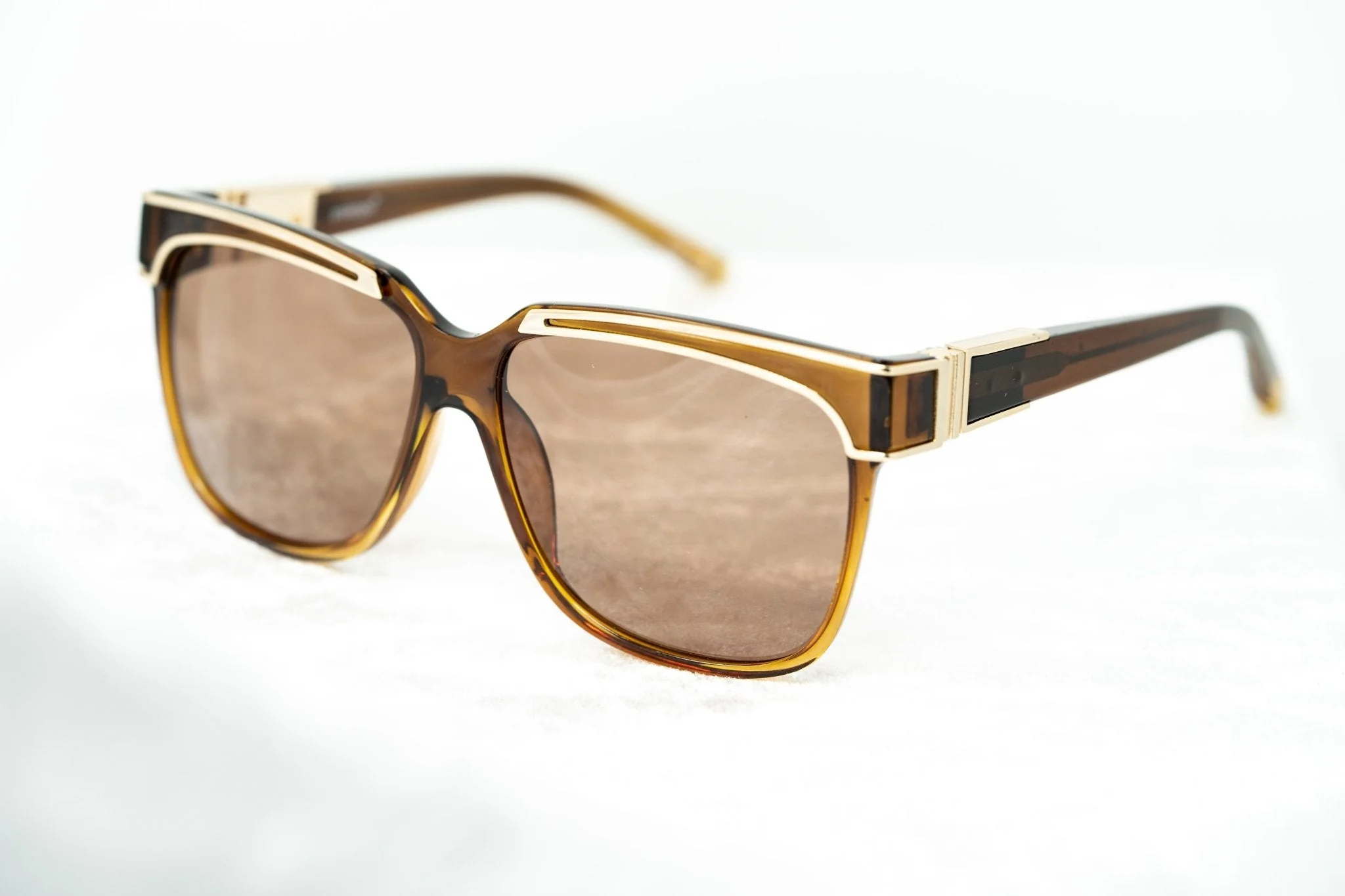 Yohji Yamamoto Sunglasses Rectangular Brown and Bronze - Image 4