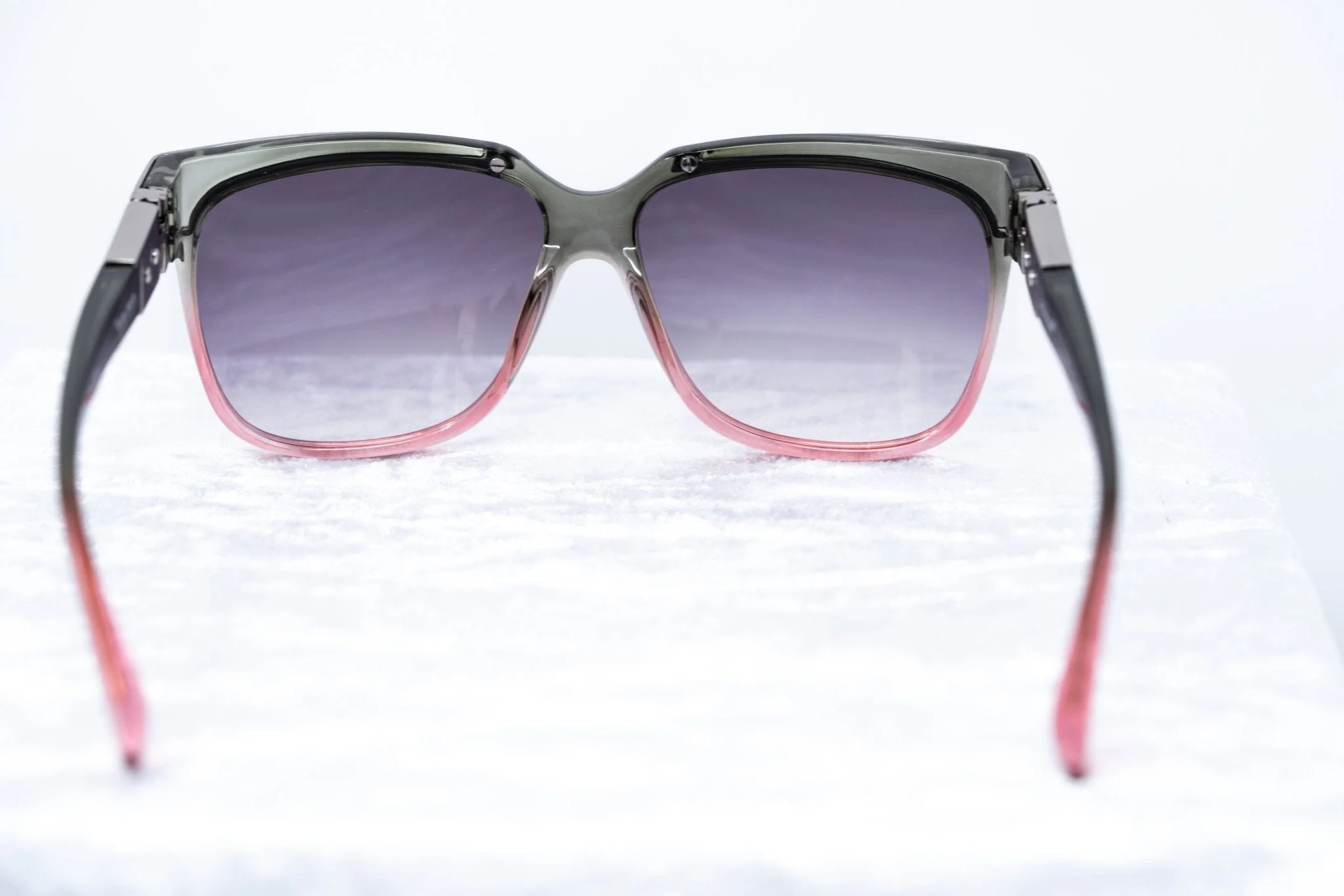 Yohji Yamamoto Sunglasses Rectangular Pink and Purple - Image 5