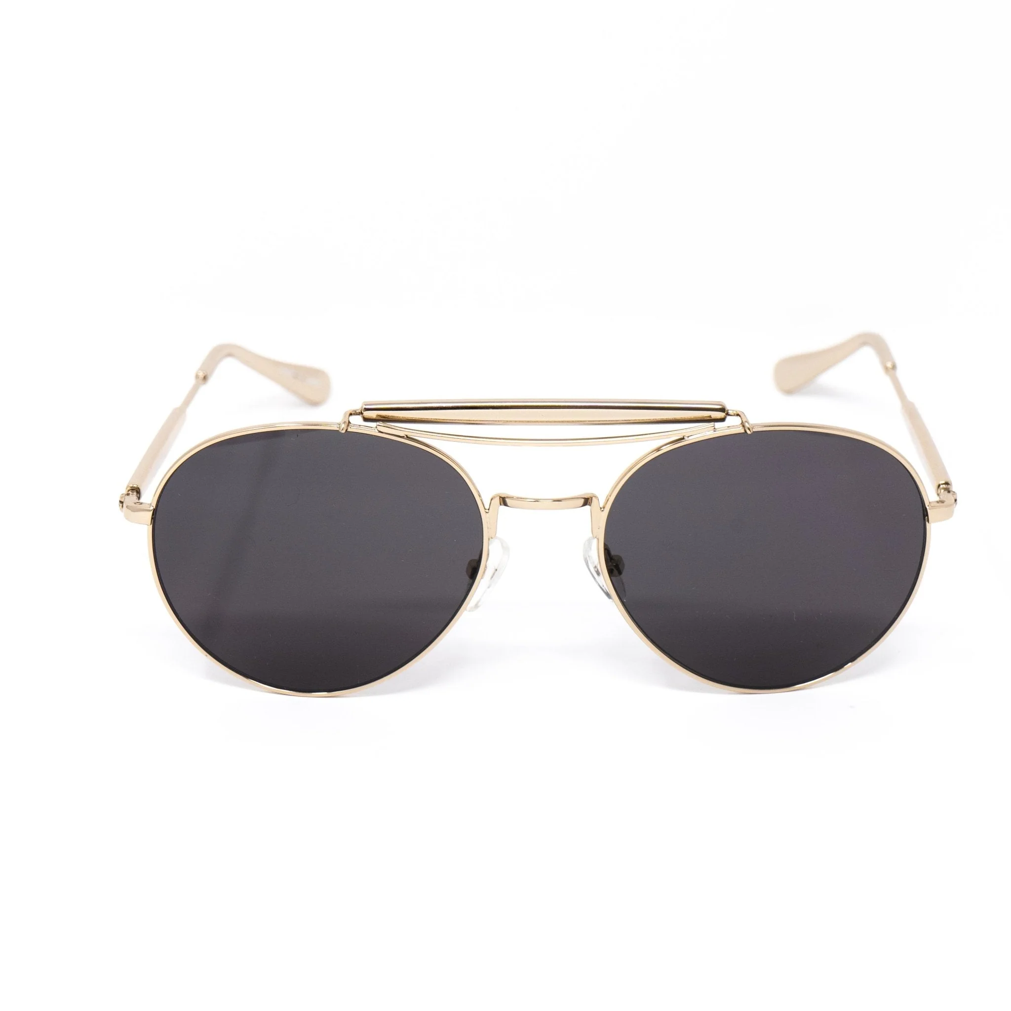 Yohji Yamamoto Sunglasses Round Gold and Grey