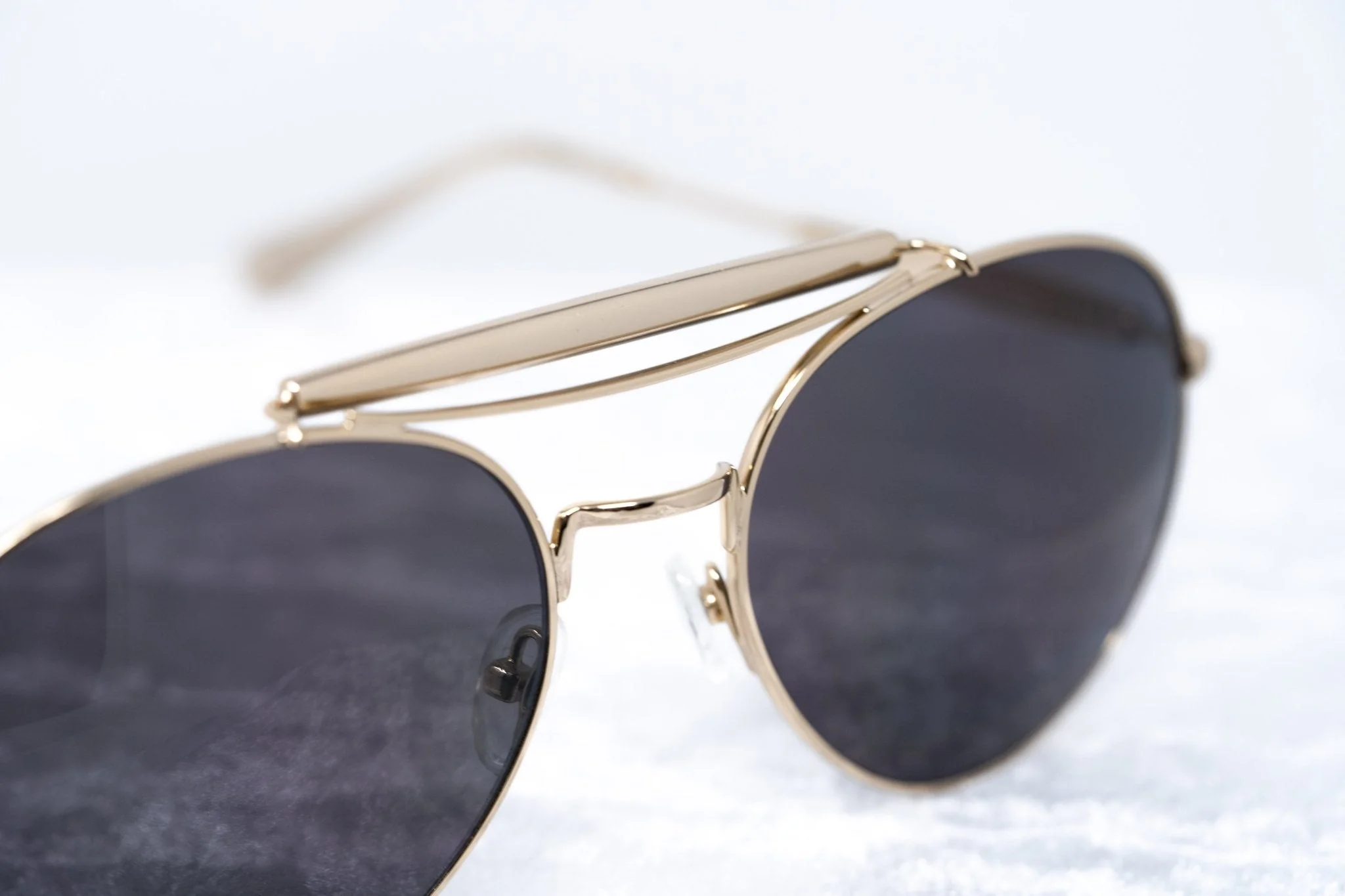 Yohji Yamamoto Sunglasses Round Gold and Grey - Image 7