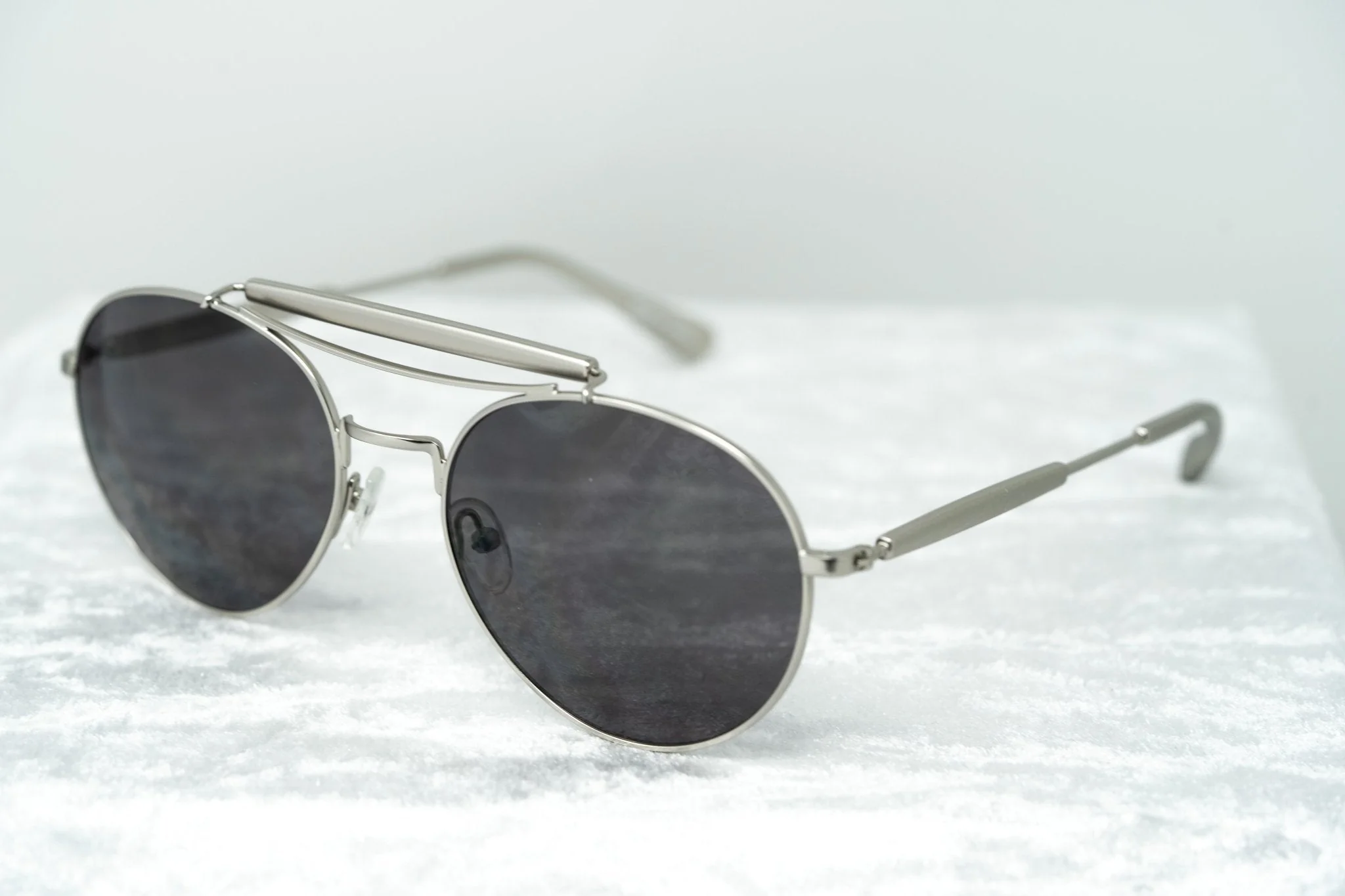 Yohji Yamamoto Sunglasses Round Silver and Grey - Image 4