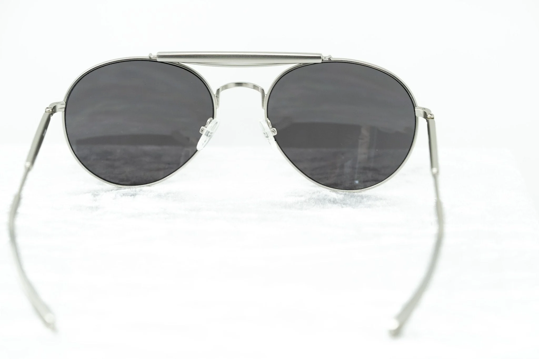 Yohji Yamamoto Sunglasses Round Silver and Grey - Image 5