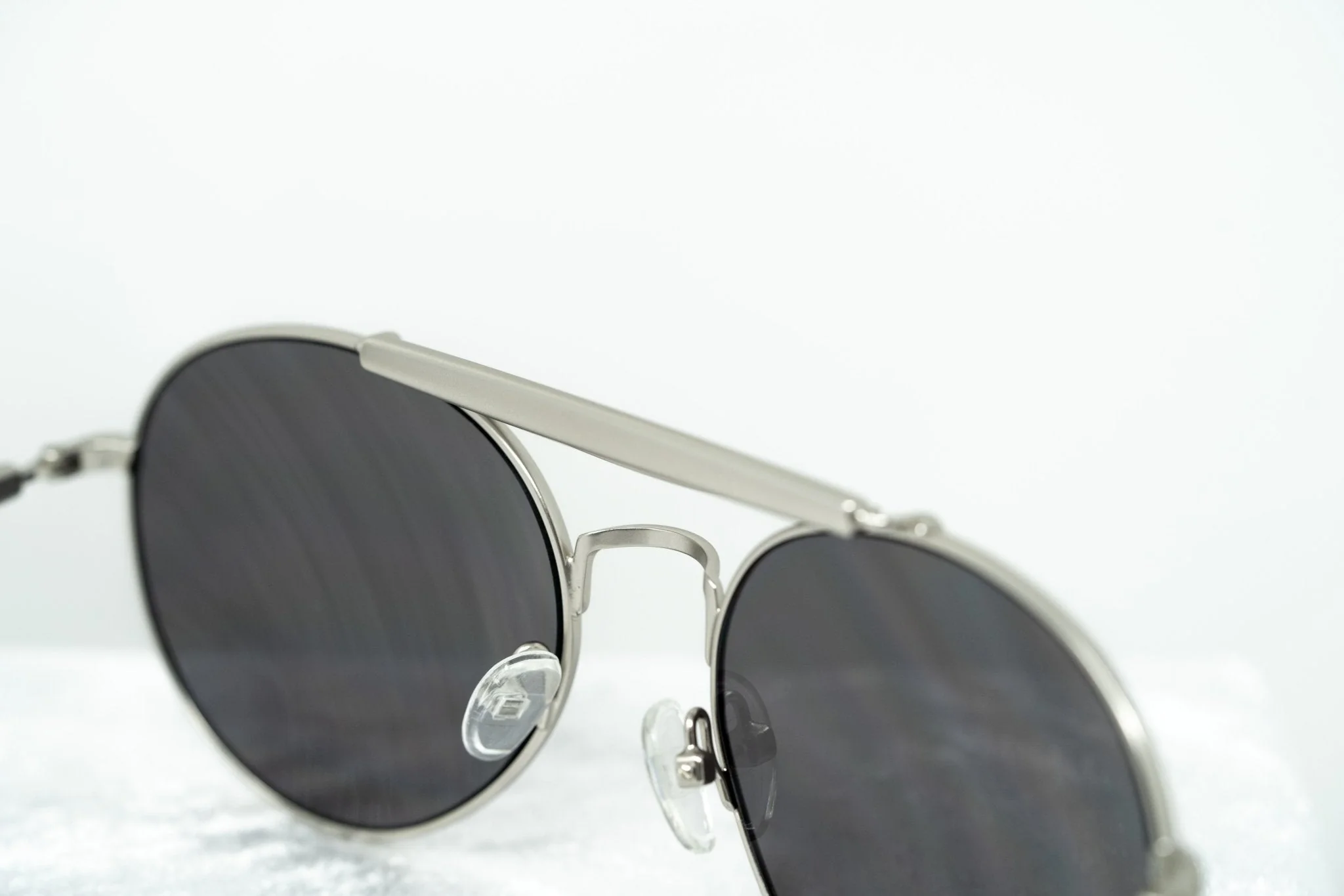 Yohji Yamamoto Sunglasses Round Silver and Grey - Image 6