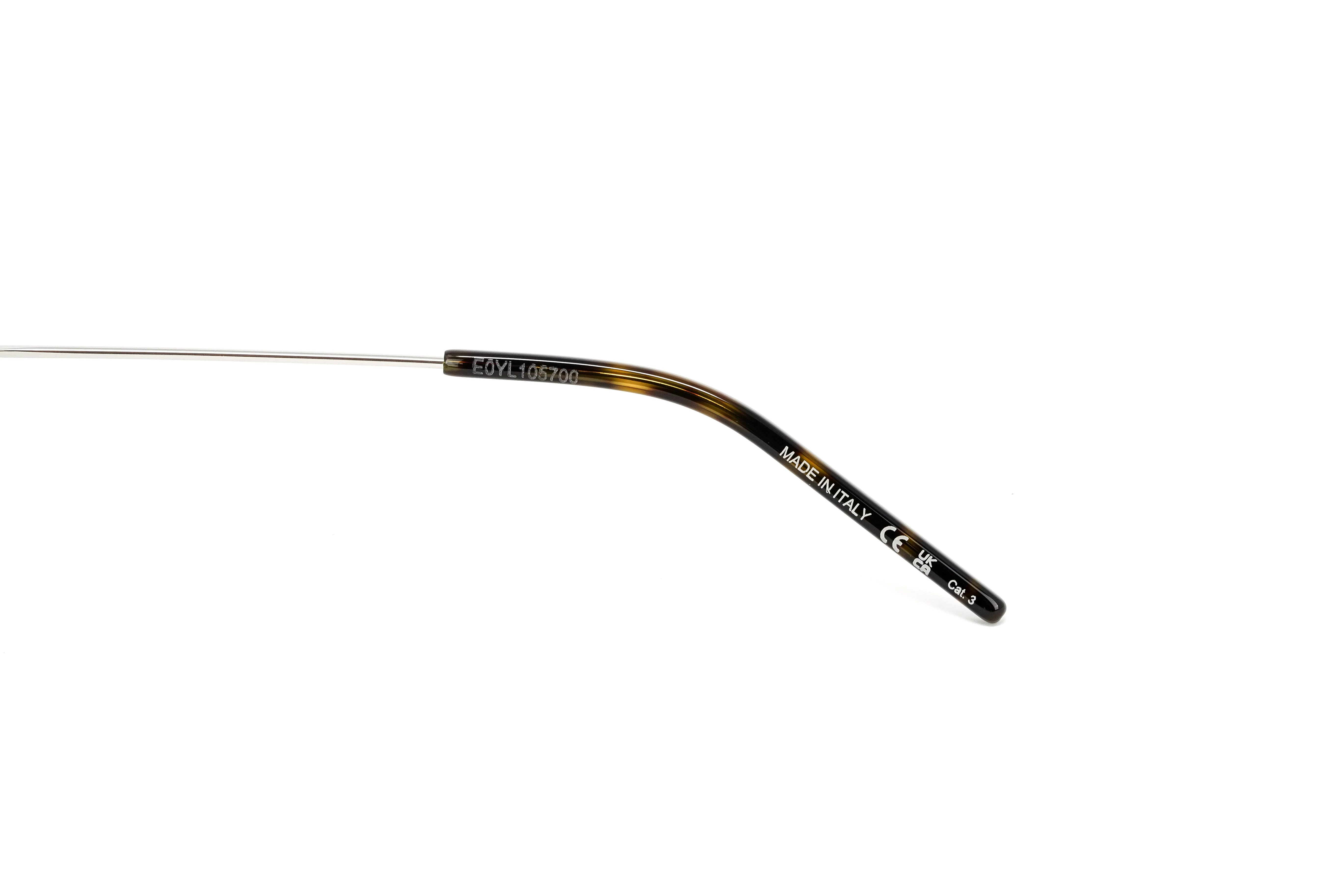 Saint Laurent Men's Sunglasses Irregular Rimless Silver/Grey - Image 4