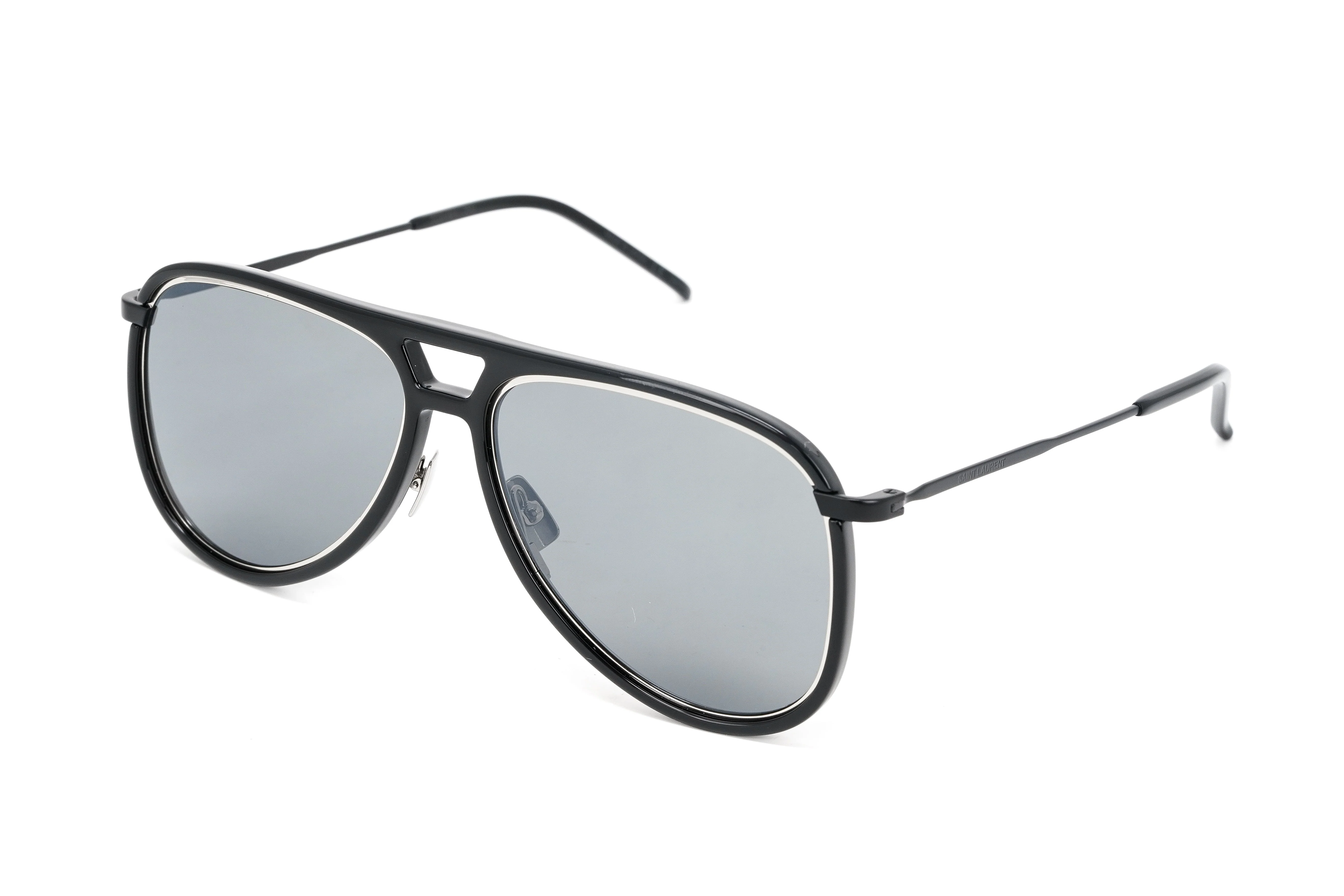 Saint Laurent Unisex Sunglasses Pilot Black