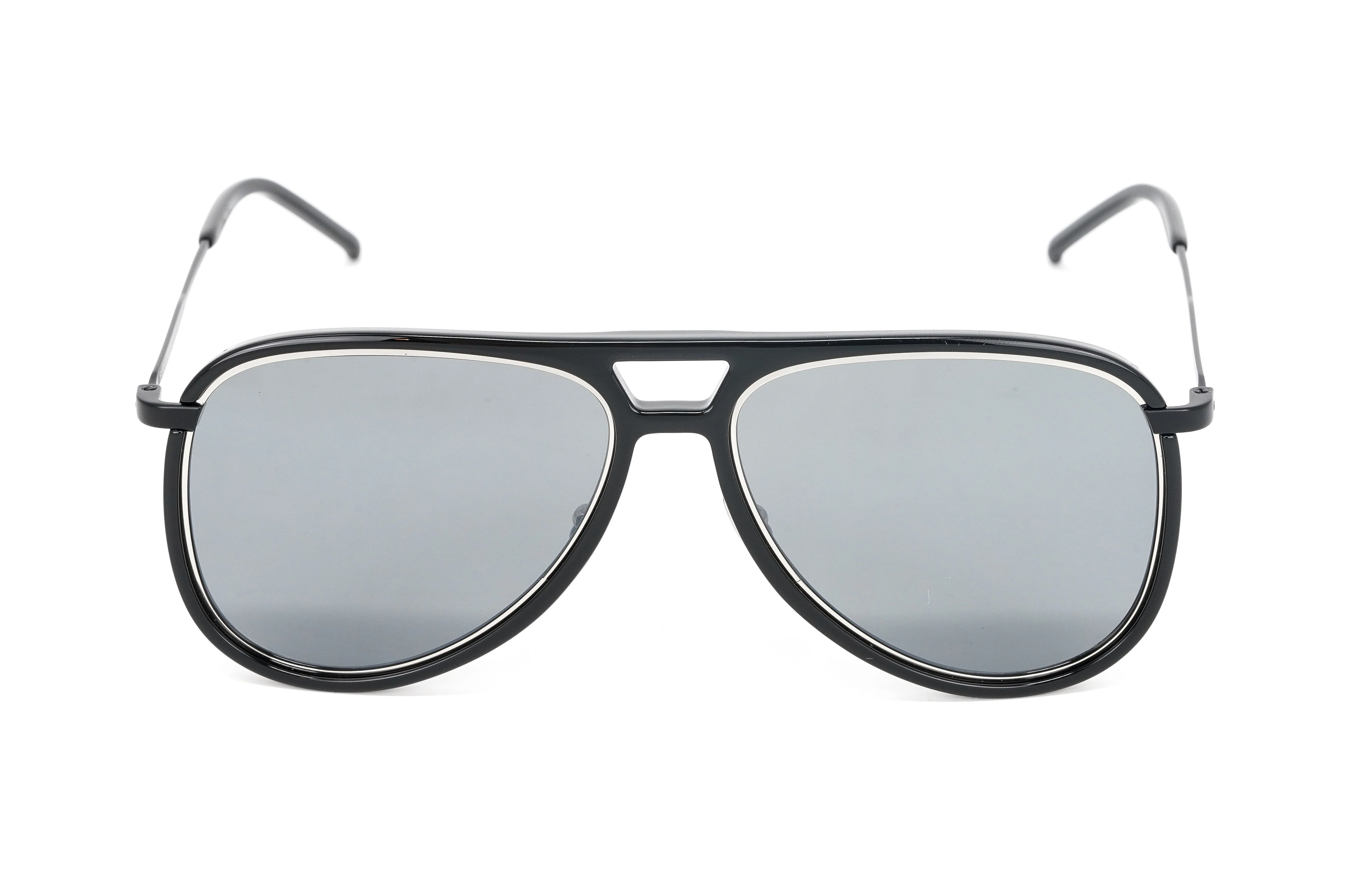 Saint Laurent Unisex Sunglasses Pilot Black - Image 2