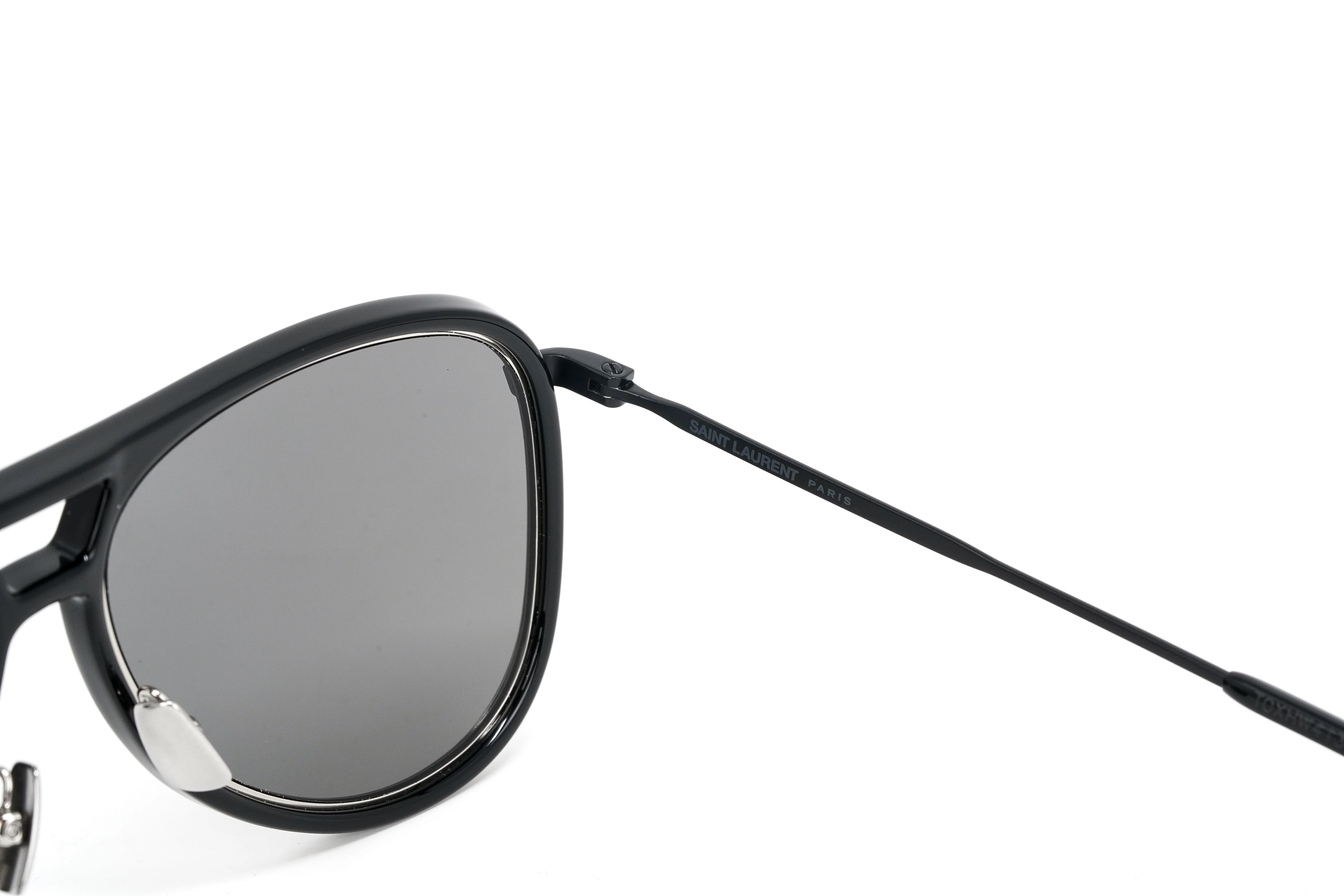 Saint Laurent Unisex Sunglasses Pilot Black - Image 3