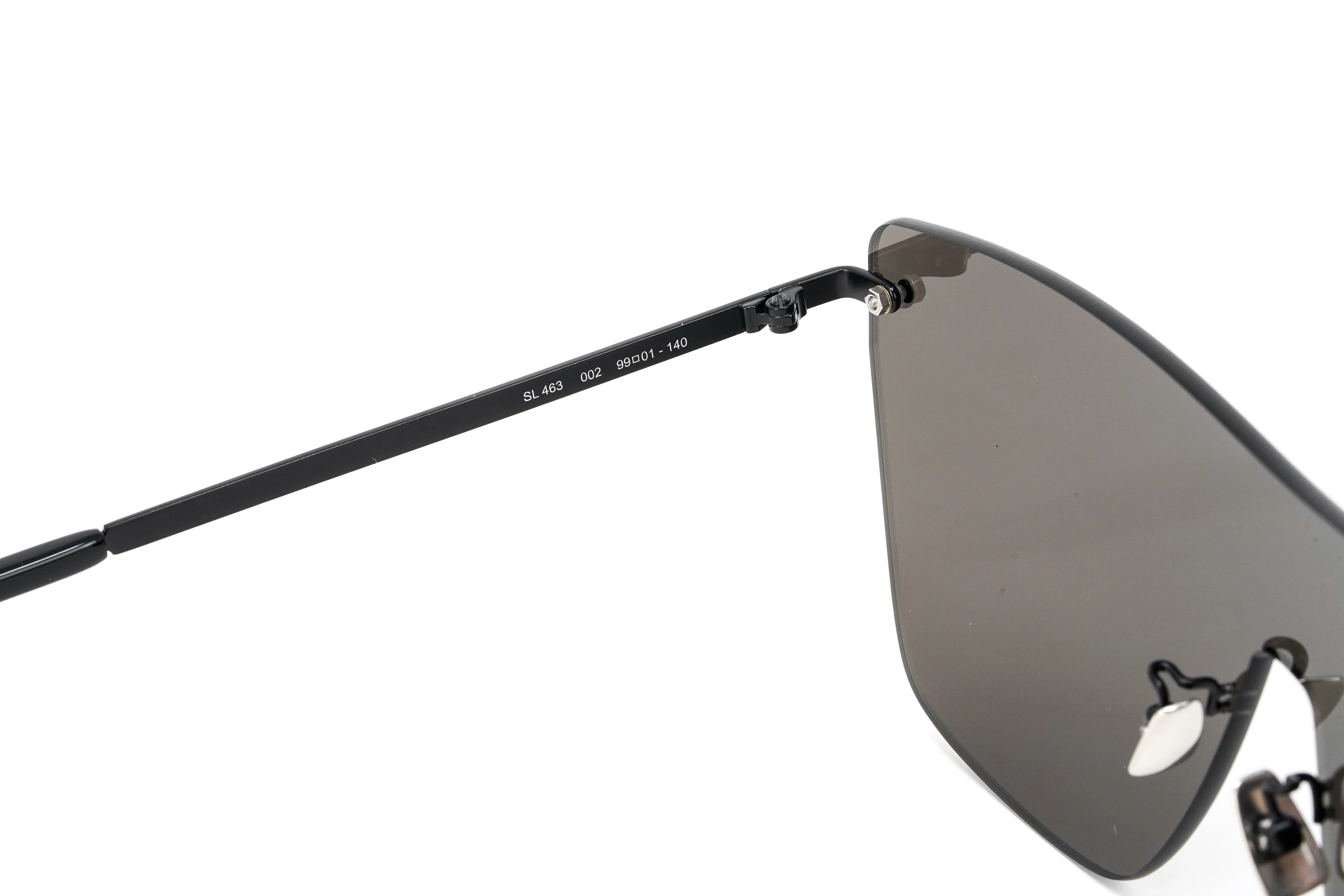Saint Laurent Unisex Sunglasses Rimless Black - Image 4