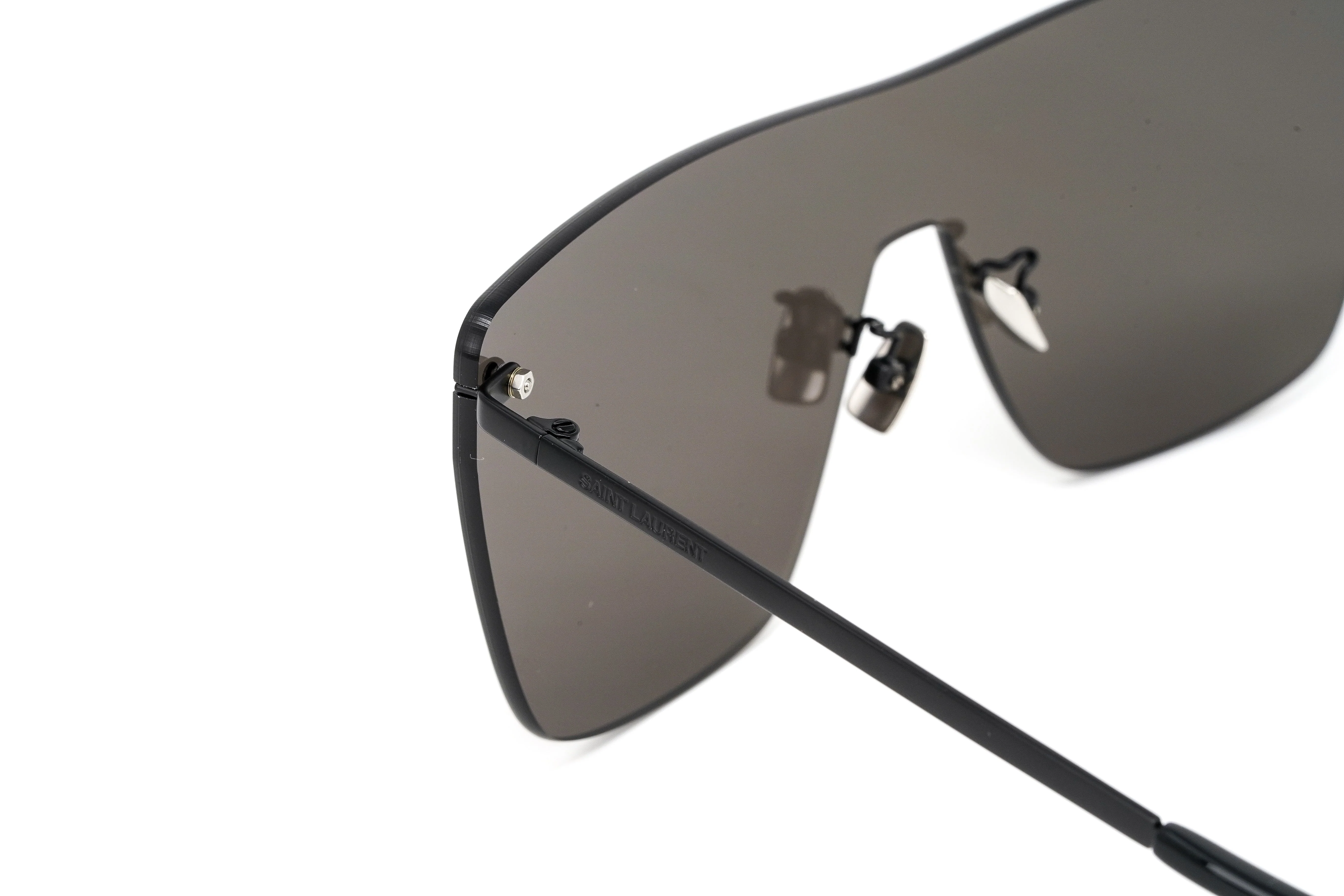 Saint Laurent Unisex Sunglasses Rimless Black - Image 5