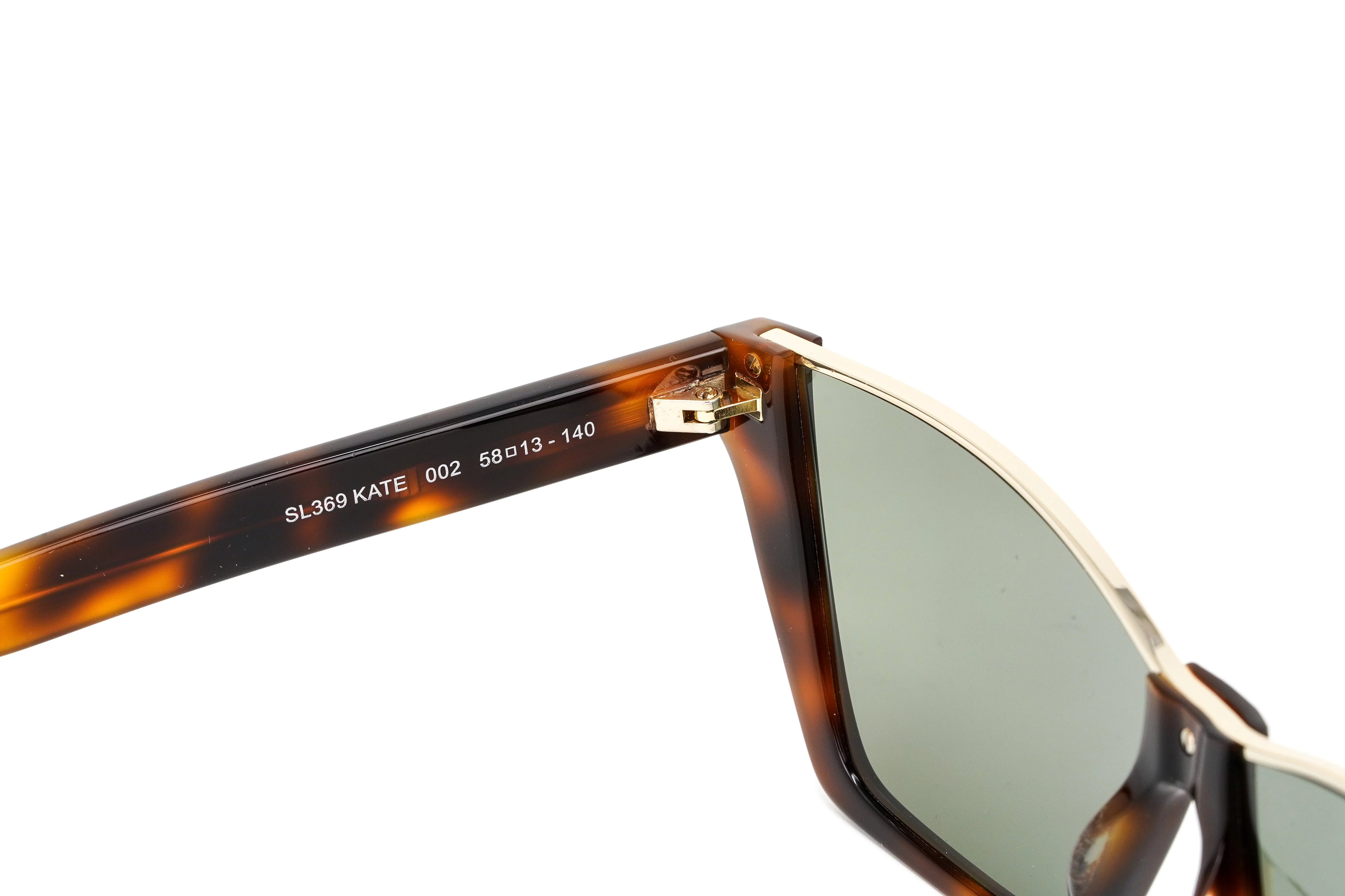 Saint Laurent Women's Sunglasses Rectangular Cat Eye Tortoise - Image 5